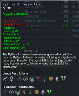 Screenshot torso armor