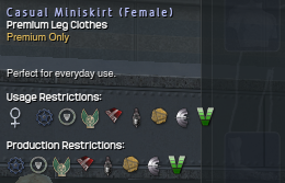 1120 Casual Miniskirt (Female) Info