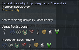 1136 Faded Beauty Hip Huggers (Female) Info