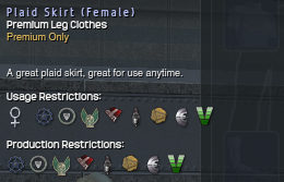 1122 Plaid Skirt (Female) Info